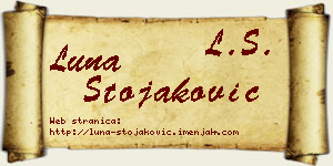 Luna Stojaković vizit kartica
